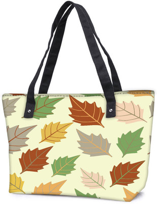 

Snoogg Pack Of 2 Dark Leaves Combo Tote Shopping Grocery Bag With Coin Pencil Purse Shoulder Bag(Multicolor, 5 L)