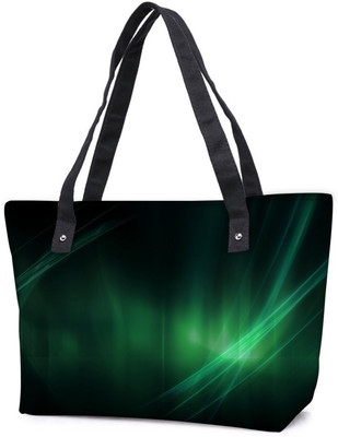 

Snoogg Pack Of 2 Abstract Green Combo Tote Shopping Grocery Bag With Coin Pencil Purse Shoulder Bag(Multicolor, 15 L)