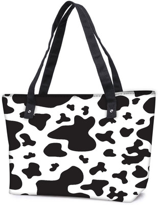 

Snoogg Pack Of 2 Black Patches White Combo Tote Shopping Grocery Bag With Coin Pencil Purse Shoulder Bag(Multicolor, 15 L)