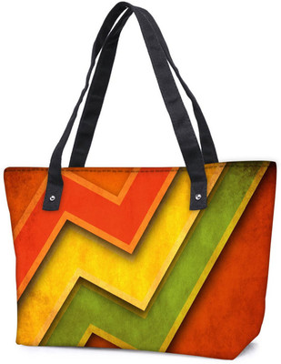 

Snoogg Pack Of 2 Red Yellow Green Combo Tote Shopping Grocery Bag With Coin Pencil Purse Shoulder Bag(Multicolor, 15 L)