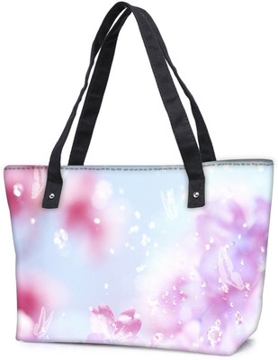 

Snoogg Pack Of 2 Sparkling Butterflies Combo Tote Shopping Grocery Bag With Coin Pencil Purse Shoulder Bag(Multicolor, 15 L)