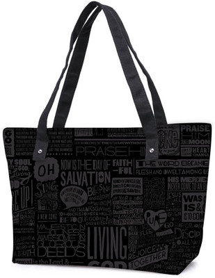 

Snoogg Pack Of 2 Living God Combo Tote Shopping Grocery Bag With Coin Pencil Purse Shoulder Bag(Multicolor, 5 L)
