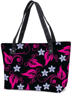 

Snoogg Pack Of 2 Grey Pattern Pink Combo Tote Shopping Grocery Bag With Coin Pencil Purse Shoulder Bag(Multicolor, 15 L)