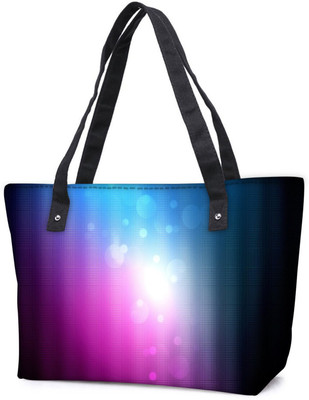 

Snoogg Pack Of 2 Pink And Blue Pattern Design Combo Tote Shopping Grocery Bag With Coin Pencil Purse Shoulder Bag(Multicolor, 5 L)