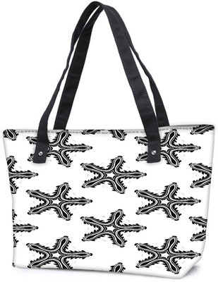 

Snoogg Pack Of 2 Stars Pattern Combo Tote Shopping Grocery Bag With Coin Pencil Purse Shoulder Bag(Multicolor, 5 L)