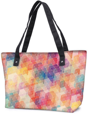 

Snoogg Pack Of 2 Cool Pattern Combo Tote Shopping Grocery Bag With Coin Pencil Purse Shoulder Bag(Multicolor, 15 L)