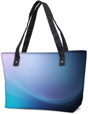 

Snoogg Pack Of 2 Abstract Blue Pattern Design Combo Tote Shopping Grocery Bag With Coin Pencil Purse Shoulder Bag(Multicolor, 15 L)