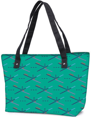 

Snoogg Pack Of 2 Bluish Pattern 2758 Combo Tote Shopping Grocery Bag With Coin Pencil Purse Shoulder Bag(Multicolor, 5 L)