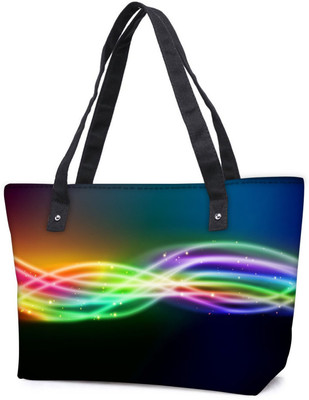 

Snoogg Pack Of 2 Sparkling Rays In Dark Background Combo Tote Shopping Grocery Bag With Coin Pencil Purse Shoulder Bag(Multicolor, 15 L)