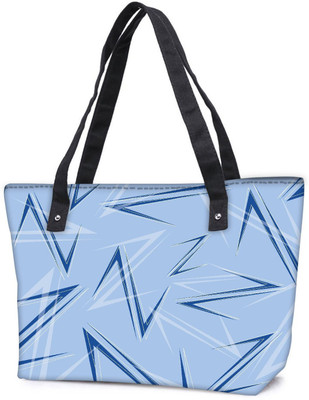 

Snoogg Pack Of 2 Blue Z Combo Tote Shopping Grocery Bag With Coin Pencil Purse Shoulder Bag(Multicolor, 5 L)