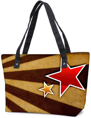 

Snoogg Pack Of 2 Star Fan Art Combo Tote Shopping Grocery Bag With Coin Pencil Purse Shoulder Bag(Multicolor, 15 L)