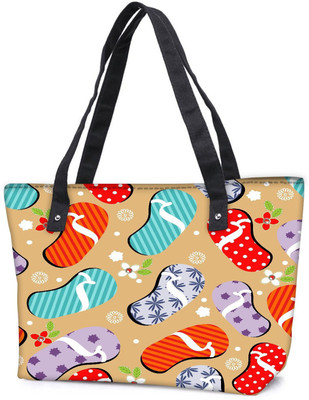 

Snoogg Pack Of 2 Abstract Summer Background Combo Tote Shopping Grocery Bag With Coin Pencil Purse Shoulder Bag(Multicolor, 15 L)