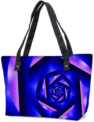 

Snoogg Pack Of 2 Abstract Blue Cylone Pattern Combo Tote Shopping Grocery Bag With Coin Pencil Purse Shoulder Bag(Multicolor, 5 L)