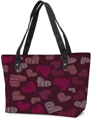 

Snoogg Pack Of 2 Multicolor Abstract Hearts Combo Tote Shopping Grocery Bag With Coin Pencil Purse Shoulder Bag(Multicolor, 15 L)