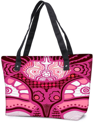 

Snoogg Pack Of 2 Abstract Pink Design Combo Tote Shopping Grocery Bag With Coin Pencil Purse Shoulder Bag(Multicolor, 5 L)