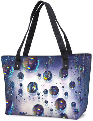 

Snoogg Pack Of 2 Abstract Water Bubbles Combo Tote Shopping Grocery Bag With Coin Pencil Purse Shoulder Bag(Multicolor, 5 L)
