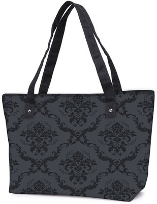 

Snoogg Pack Of 2 Grey And Black Pattern Combo Tote Shopping Grocery Bag With Coin Pencil Purse Shoulder Bag(Multicolor, 5 L)
