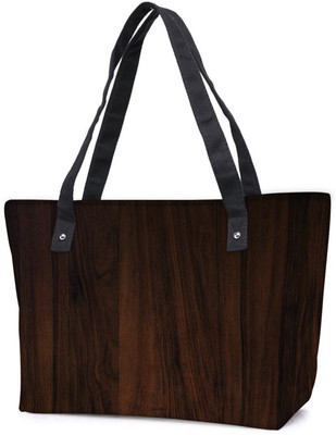 

Snoogg Pack Of 2 Dark Wood Textures Combo Tote Shopping Grocery Bag With Coin Pencil Purse Shoulder Bag(Multicolor, 15 L)