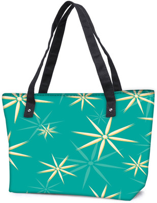 

Snoogg Pack Of 2 Abstract White Blue Pattern Combo Tote Shopping Grocery Bag With Coin Pencil Purse Shoulder Bag(Multicolor, 5 L)