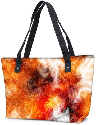 

Snoogg Pack Of 2 Crazy Fire Combo Tote Shopping Grocery Bag With Coin Pencil Purse Shoulder Bag(Multicolor, 5 L)