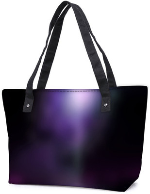 

Snoogg Pack Of 2 Black And Purple Design Combo Tote Shopping Grocery Bag With Coin Pencil Purse Shoulder Bag(Multicolor, 15 L)