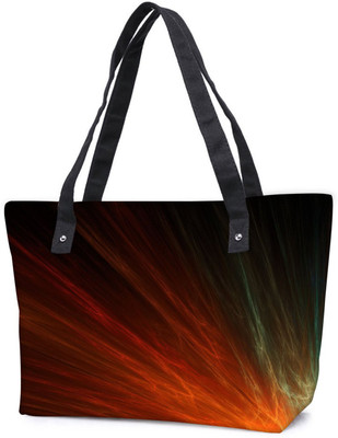 

Snoogg Pack Of 2 Mutlicolor Rays Combo Tote Shopping Grocery Bag With Coin Pencil Purse Shoulder Bag(Multicolor, 5 L)