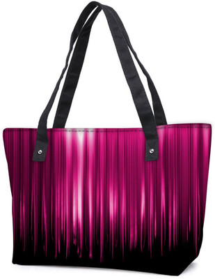 

Snoogg Pack Of 2 Pink Rays Falling Combo Tote Shopping Grocery Bag With Coin Pencil Purse Shoulder Bag(Multicolor, 15 L)