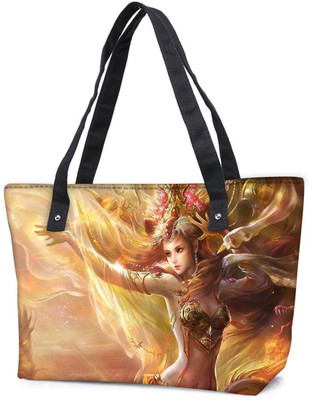 

Snoogg Pack Of 2 Women Fantasy Combo Tote Shopping Grocery Bag With Coin Pencil Purse Shoulder Bag(Multicolor, 15 L)