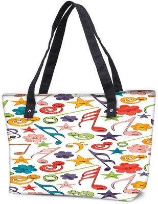

Snoogg Pack Of 2 Smiley Strings Combo Tote Shopping Grocery Bag With Coin Pencil Purse Shoulder Bag(Multicolor, 5 L)