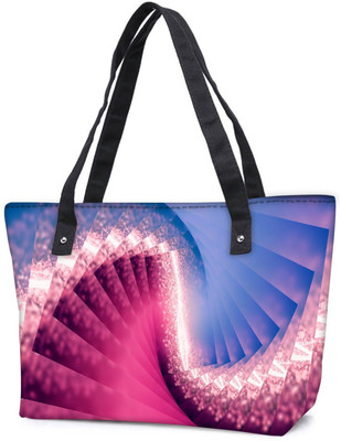 

Snoogg Pack Of 2 Glowing Spiral Abstract Combo Tote Shopping Grocery Bag With Coin Pencil Purse Shoulder Bag(Multicolor, 15 L)