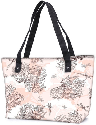 

Snoogg Pack Of 2 Flower Tree Combo Tote Shopping Grocery Bag With Coin Pencil Purse Shoulder Bag(Multicolor, 15 L)