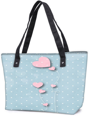 

Snoogg Pack Of 2 Pink Balloons Blue Dots Combo Tote Shopping Grocery Bag With Coin Pencil Purse Shoulder Bag(Multicolor, 15 L)