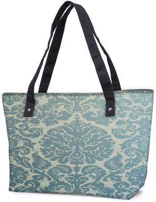 

Snoogg Pack Of 2 Motif Print Blue Combo Tote Shopping Grocery Bag With Coin Pencil Purse Shoulder Bag(Multicolor, 5 L)