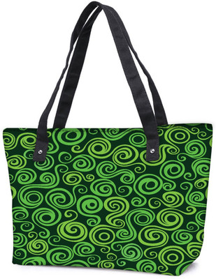 

Snoogg Pack Of 2 Wave Pattern Seamlessly Tiling Seamless Wave Backgroundocean Texture Combo Tote Shopping Grocery Bag With Coin Pencil Purse Shoulder Bag(Multicolor, 15 L)