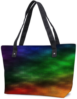 

Snoogg Pack Of 2 Color Design 2370 Combo Tote Shopping Grocery Bag With Coin Pencil Purse Shoulder Bag(Multicolor, 15 L)