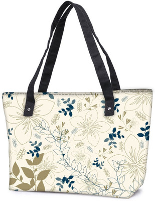 

Snoogg Pack Of 2 Light Floral Design Combo Tote Shopping Grocery Bag With Coin Pencil Purse Shoulder Bag(Multicolor, 15 L)