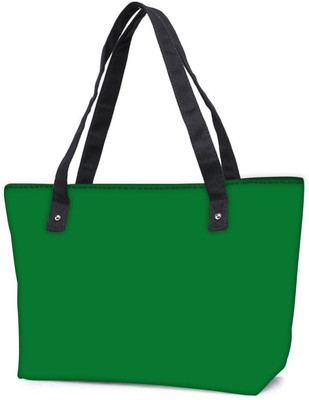 

Snoogg Pack Of 2 Plain Green Combo Tote Shopping Grocery Bag With Coin Pencil Purse Shoulder Bag(Multicolor, 5 L)