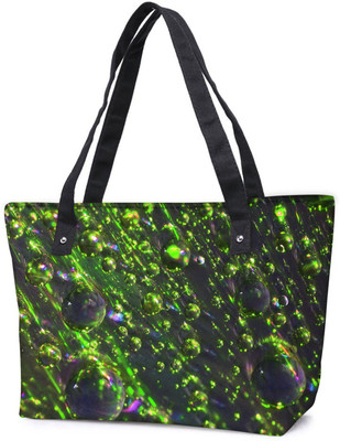 

Snoogg Pack Of 2 Abstract Texture Drops Combo Tote Shopping Grocery Bag With Coin Pencil Purse Shoulder Bag(Multicolor, 5 L)
