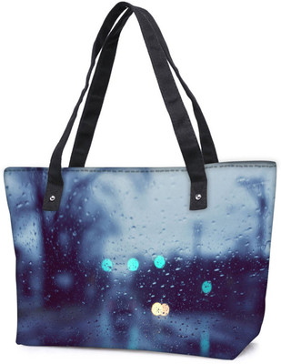 

Snoogg Pack Of 2 Water Drops On The Window Combo Tote Shopping Grocery Bag With Coin Pencil Purse Shoulder Bag(Multicolor, 15 L)