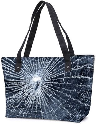 

Snoogg Pack Of 2 Cracked Screen Combo Tote Shopping Grocery Bag With Coin Pencil Purse Shoulder Bag(Multicolor, 15 L)