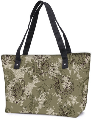 

Snoogg Pack Of 2 Abstract Rose Art Combo Tote Shopping Grocery Bag With Coin Pencil Purse Shoulder Bag(Multicolor, 15 L)