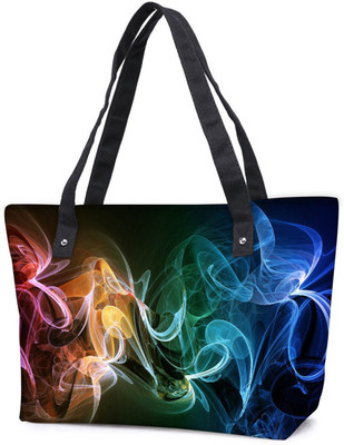

Snoogg Pack Of 2 Amazing Smoke Combo Tote Shopping Grocery Bag With Coin Pencil Purse Shoulder Bag(Multicolor, 5 L)