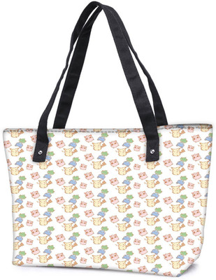 

Snoogg Pack Of 2 Cute Piggy Combo Tote Shopping Grocery Bag With Coin Pencil Purse Shoulder Bag(Multicolor, 5 L)