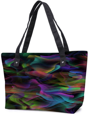 

Snoogg Pack Of 2 Colourful Smoke 2431 Combo Tote Shopping Grocery Bag With Coin Pencil Purse Shoulder Bag(Multicolor, 5 L)