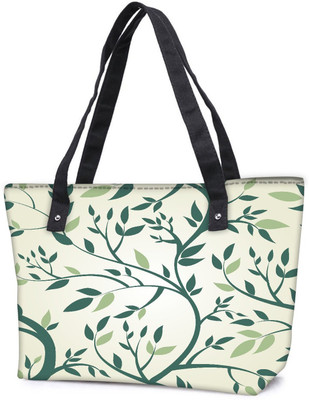 

Snoogg Pack Of 2 Vector Seamless Pattern With Branches Combo Tote Shopping Grocery Bag With Coin Pencil Purse Shoulder Bag(Multicolor, 15 L)