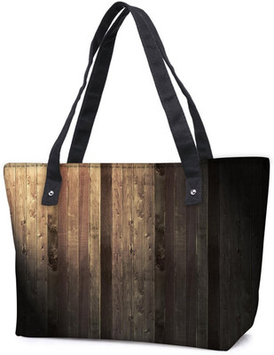 

Snoogg Pack Of 2 Abstract Metallic Wood Combo Tote Shopping Grocery Bag With Coin Pencil Purse Shoulder Bag(Multicolor, 15 L)