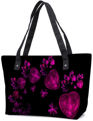 

Snoogg Pack Of 2 Happy Valentine Heart Combo Tote Shopping Grocery Bag With Coin Pencil Purse Shoulder Bag(Multicolor, 5 L)