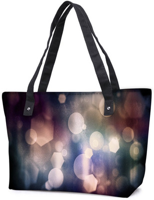 

Snoogg Pack Of 2 Circles And Hexagons Combo Tote Shopping Grocery Bag With Coin Pencil Purse Shoulder Bag(Multicolor, 5 L)
