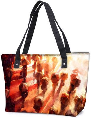 

Snoogg Pack Of 2 People In The Rain 2678 Combo Tote Shopping Grocery Bag With Coin Pencil Purse Shoulder Bag(Multicolor, 15 L)
