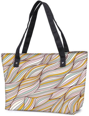 

Snoogg Pack Of 2 Lite Color Leaves Combo Tote Shopping Grocery Bag With Coin Pencil Purse Shoulder Bag(Multicolor, 15 L)